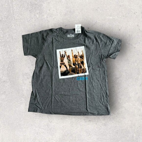 OUTER BANKS Netflix Women's OBX Gray T Shirt Size Large NEW NWT - Picture 1 of 3